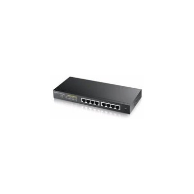 Zyxel GS1900-8HP v3 8-port Desktop Gigabit Web Smart PoE switch: 8x Gigabit metal, IPv6, PoE budget 70W, fanless – Zboží Živě