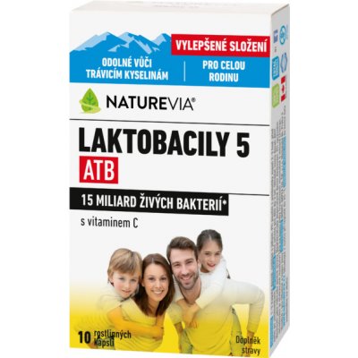 Swiss NatureVia Laktobacily 5 ATB 10 kapslí – Zbozi.Blesk.cz