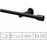 SP TREND Souprava záclonová roztažitelná VÁLEC 13/16 mm, 200-300 cm, černá – Hledejceny.cz