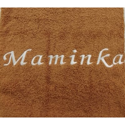 Veratex ručník s výšivkou Maminka 50 x 100 oříšková – Hledejceny.cz