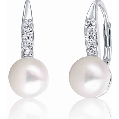 JwL Luxury Pearls stříbrné s perlou a zirkony JL0601 – Zbozi.Blesk.cz