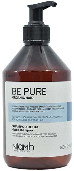 NiaMh Be Pure Restore Detox Shampoo 500 ml