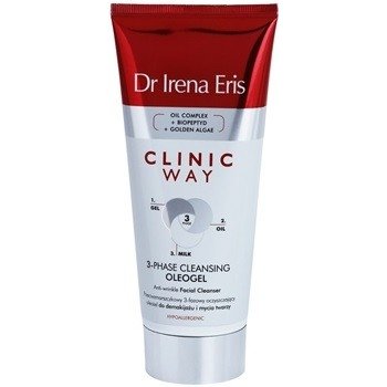 Dr Irena Eris Clinic Way třífázový čistící oleogel proti vráskám na odličování a mytí obličeje (Oil Complex + Biopeptyd + Golden Algae) 175 ml