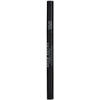 MUA Makeup Academy Tužka na obočí Brow Pencil+Brush Mid Brown 0,25 g