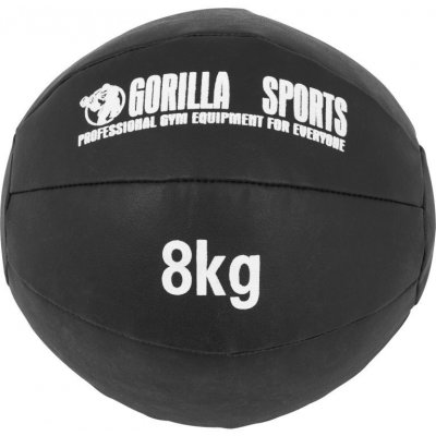 Gorilla Sports Kožený medicinbal 8 kg – Zboží Mobilmania