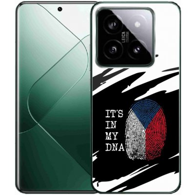 mmCase na Xiaomi 14 Pro - vlajka otisk prstu černobílé pozadí – Zboží Živě