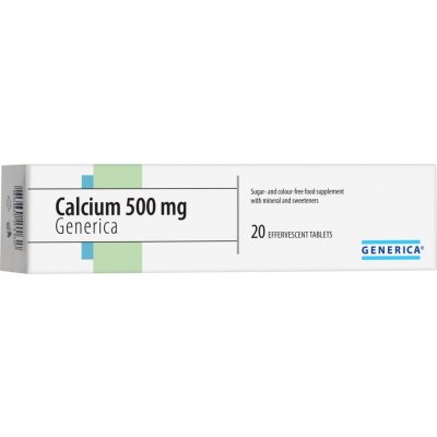 Generica Calcium 500 šumivý Forte eff.20 tablet