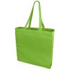 Nákupní taška a košík Bavlněná nákupní taška zpevněné dno světle zelená