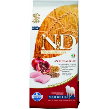 N&D Low Grain Adult Maxi Chicken & Pomegranate 12 kg