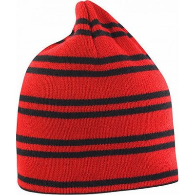 Result Winter Essentials oboustranná ohrnovací čepice z pleteniny červená černá – Hledejceny.cz