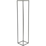 HowHomely STOJAN NA KVĚTINÁČ SIMPLE 130x24x24 cm ČERNÁ – Sleviste.cz
