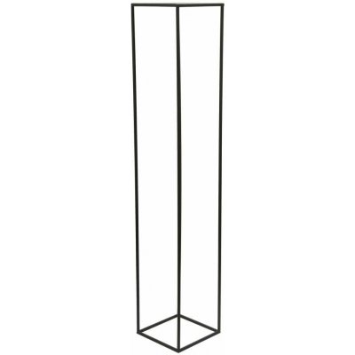 HowHomely STOJAN NA KVĚTINÁČ SIMPLE 130x24x24 cm ČERNÁ – Sleviste.cz