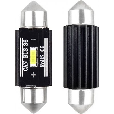 AMIO LED CANBUS 1860 1SMD UltraBright Festoon C5W C10W C3W 36mm White 12V/24V – Hledejceny.cz