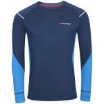 MW NDR 170 pánské merino triko s dlouhým rukávem tm.modrá/modrá – Zboží Dáma
