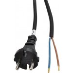 SOLIGHT PF30 Flexo šňůra, 2x 1mm2, gumová, černá, 2,5m – Hledejceny.cz