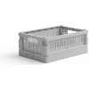 Úložný box Made Crate přepravka mini misty grey