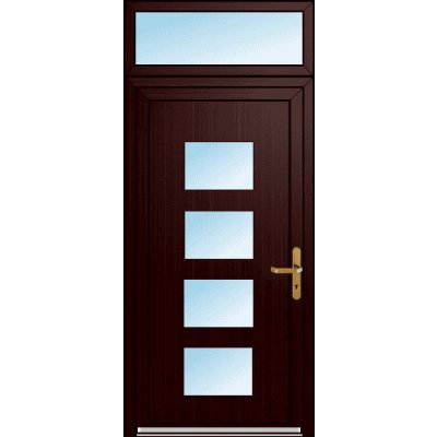 OknaDvereNaMiru.cz Vchodové dveře STYL 1430 + Nadsvětlík 90 x 220 cm – Hledejceny.cz