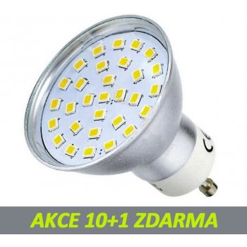 PremiumLED LED žárovka 3,2W 30xSMD2835 GU10 300lm studená bílá