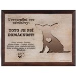 Sport hobby Vtipná cedulka Čivava/MDF6010 20 x 15 cm a stojánek – Sleviste.cz