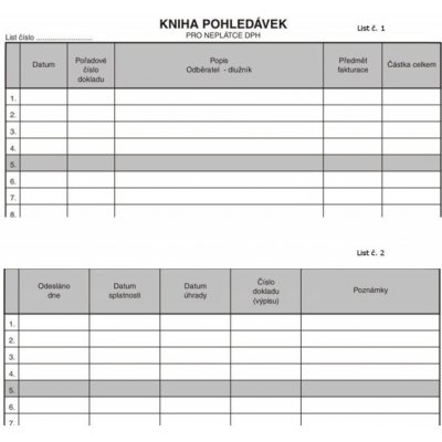 Asopol 010500 Kniha pohledávek pro neplátce DPH – Hledejceny.cz