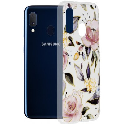 Pouzdro Techsuit - Marble Series Samsung Galaxy A20e Chloe bílé – Zboží Mobilmania