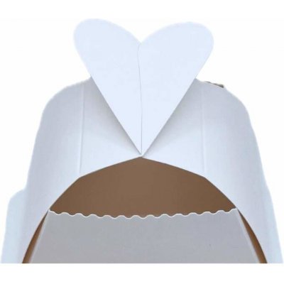 Svatební košíček tvar "Srdíčko" 10x10x5,5 cm – Zboží Mobilmania