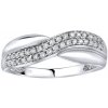Prsteny SILVEGO Stříbrný prsten Charlotte s micro zirkony JJJR0374