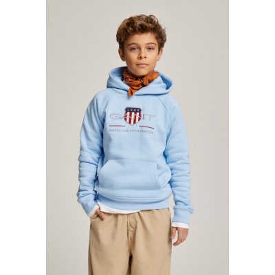 Gant Archive Shield Hoodie Shade Blue – Zboží Dáma