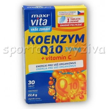 Vitar Maxivita Koenzym Q10 30 mg + Vitamín C 30 tablet