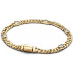 PANDORA Zlacený náramek Srdce na kubánském řetízku 16 cm 564226C01-16 – Sleviste.cz