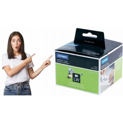 Dymo 57mm x 32mm, bílé, 1000 etiket, S0722540 – Zboží Dáma