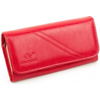 Andrus 17b dámská kožená peněženka růžová