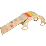 EliNeli dřevěnámontessori houpačka 5 v 1 s prknem 2 v 1 set fresh – Sleviste.cz