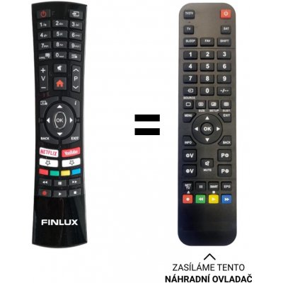 Dálkový ovladač Predátor Finlux TVF39FFC5660 – Zboží Živě