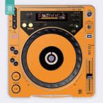 Doto Design Skin CDJ 800 FULL COLORS Sunset Orange – Zboží Živě