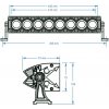Exteriérové osvětlení SHARK LED Light Bar 17" with Halo Ring, CREE LED, 80W 810-2080-8