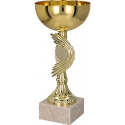 Kovový pohár Zlatý 18,5 cm 7 cm