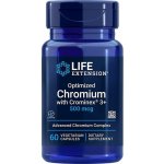 Life Extension Optimized Chromium with Crominex 3+ 60 vegetariánská kapsle 500 mcg – Hledejceny.cz