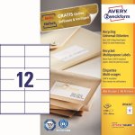 Avery Zweckform Etikety 100 listů A4 bílé 105 x 48 mm univerzální 3424 – Hledejceny.cz
