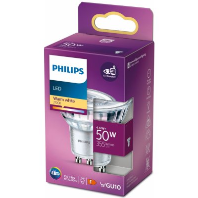 Philips žárovka LEDClassic 50W GU10 WW 36D RF ND SRT4 929001215255 – Hledejceny.cz