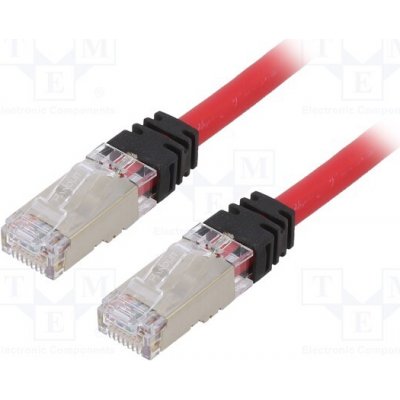 Panduit STP6X2MRD Patch S/FTP Cat 6a RJ45 vidlice z obou stran 2m – Hledejceny.cz