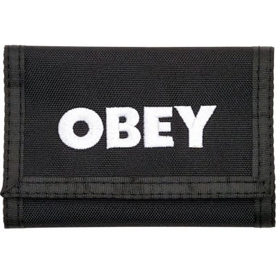 OBEY BOLD LOGO TRIFOLD WALLET BLACK – Hledejceny.cz