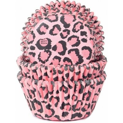 House of Marie košíčky na muffiny růžový leopard 50x33 mm – Hledejceny.cz