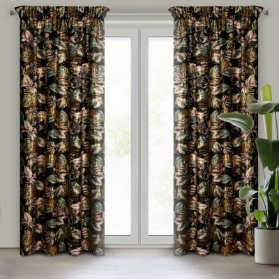 EUROFIRANY ZATEMŇOVACÍ ZÁVĚS NA PÁSCE MAROKO 140X270 CM VZOROVANÁ – Sleviste.cz