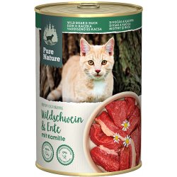 Pure Nature Cat Adult divočák a kachna s heřmánkem 400 g