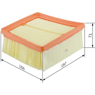 Vzduchový filtr BOSCH F 026 400 135 – Zboží Mobilmania