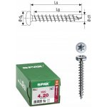 Šrouby do dřeva Spax 4 x 20 mm, 1000 ks – Hledejceny.cz