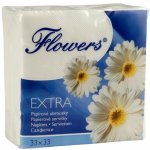 Flowers Extra papírové ubrousky 1V 100ks 33x33cm – Zboží Dáma