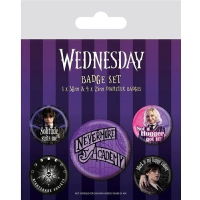 Pyramid International Sada placek Wednesday - Nevermore – Zbozi.Blesk.cz