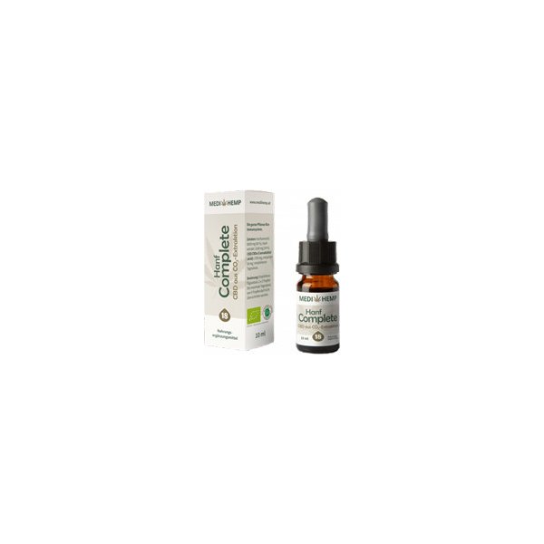 Doplněk stravy Medihemp CBD konopný olej BIO complete 18% 10 ml